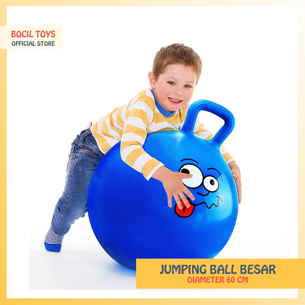 Jual Mainan Anak Jumping Ball Bola Jumping Jumbo Ukuran Besar Karet ...