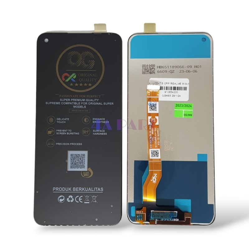 Custodia Portafoglio Per Realme 9i/Oppo A96/K10 - Copertina In PU Con Stampa Gatto Oro, Slot Per Carte E Supporto Pieghevole, Protezione Completa