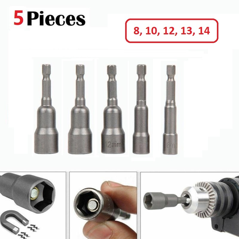 Jual Kunci Roofing Magnetik Magnetic Socket nut Ruping Mata Bor Sock ...