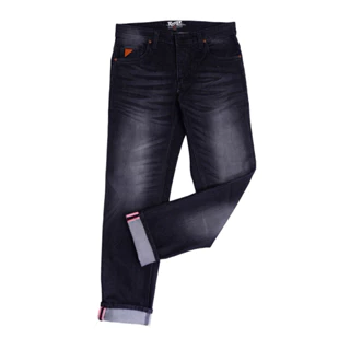 Roosterdenim - Celana Jeans Pria Panjang Selvedge Stretch Dan Meral Blackjazz Long Pants
