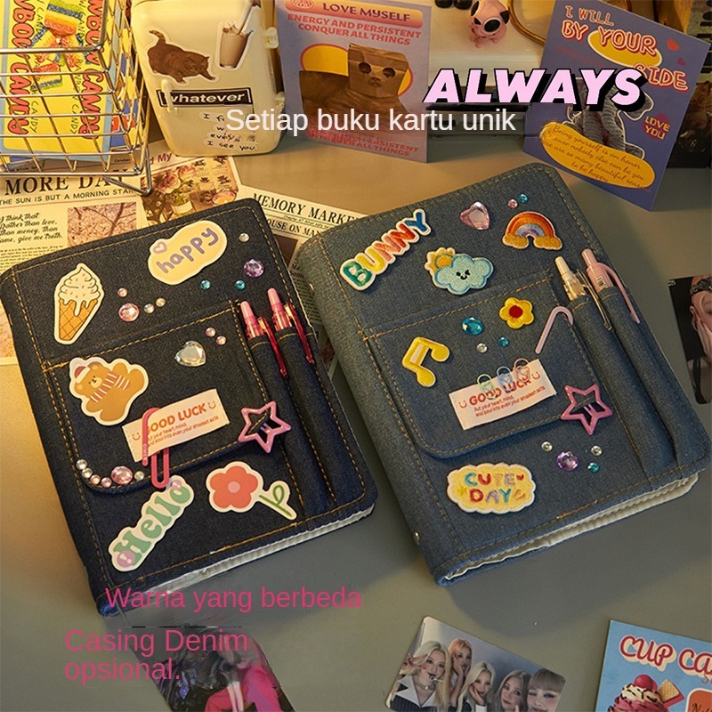 Jual Album Buku Pegangan Notebook Album Kartu Kecil DIY Album Polaroid ...