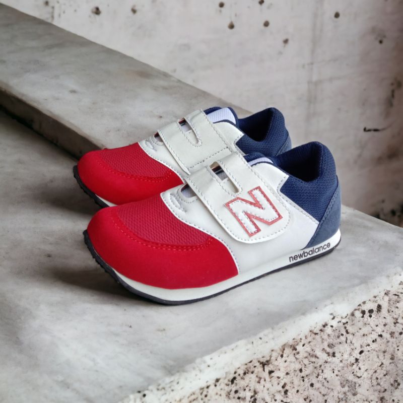 Jual Sepatu Anak Sekolah Cewe Cowo Gaul Model Prancis Merah Putih Biru