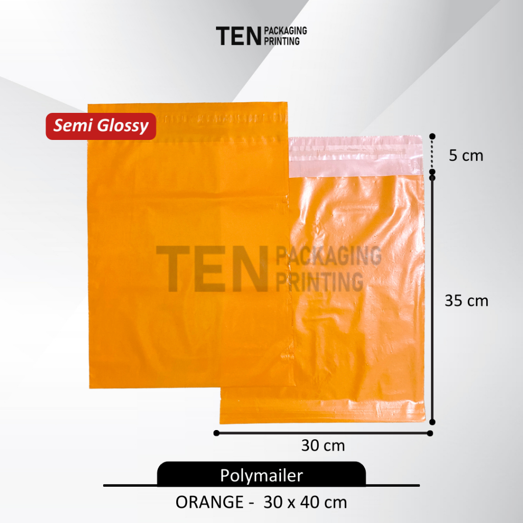 Jual 30x40 100lembar Plastik Polymailer Semi Glossy Plastik Packing Online Shop Termurah 8068