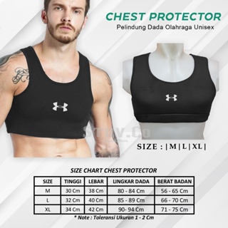 FOOTBALL VEST CHEST PROTECTOR BRA SPORTS UNISEX PELINDUNG DADA OLAHRAGA  FUTSAL SEPAK BOLA