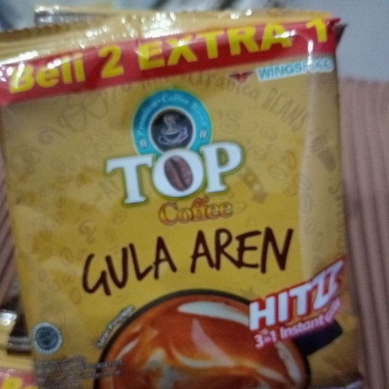 Jual kopi top gula aren kemasan hemat 1renteng isi 15pcs | Shopee Indonesia