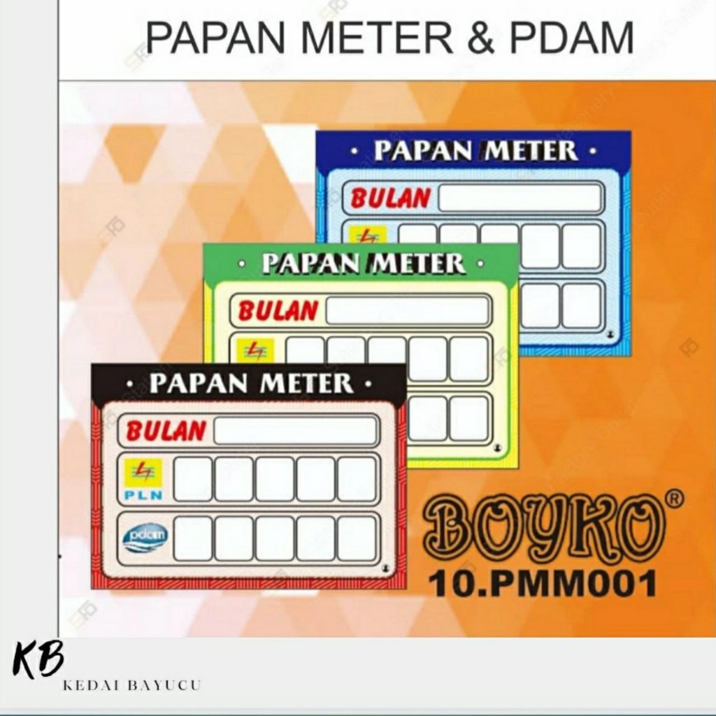 Jual Papan Meteran Boyko Standart - PLN PDAM PAM Meter - Biru | Shopee ...
