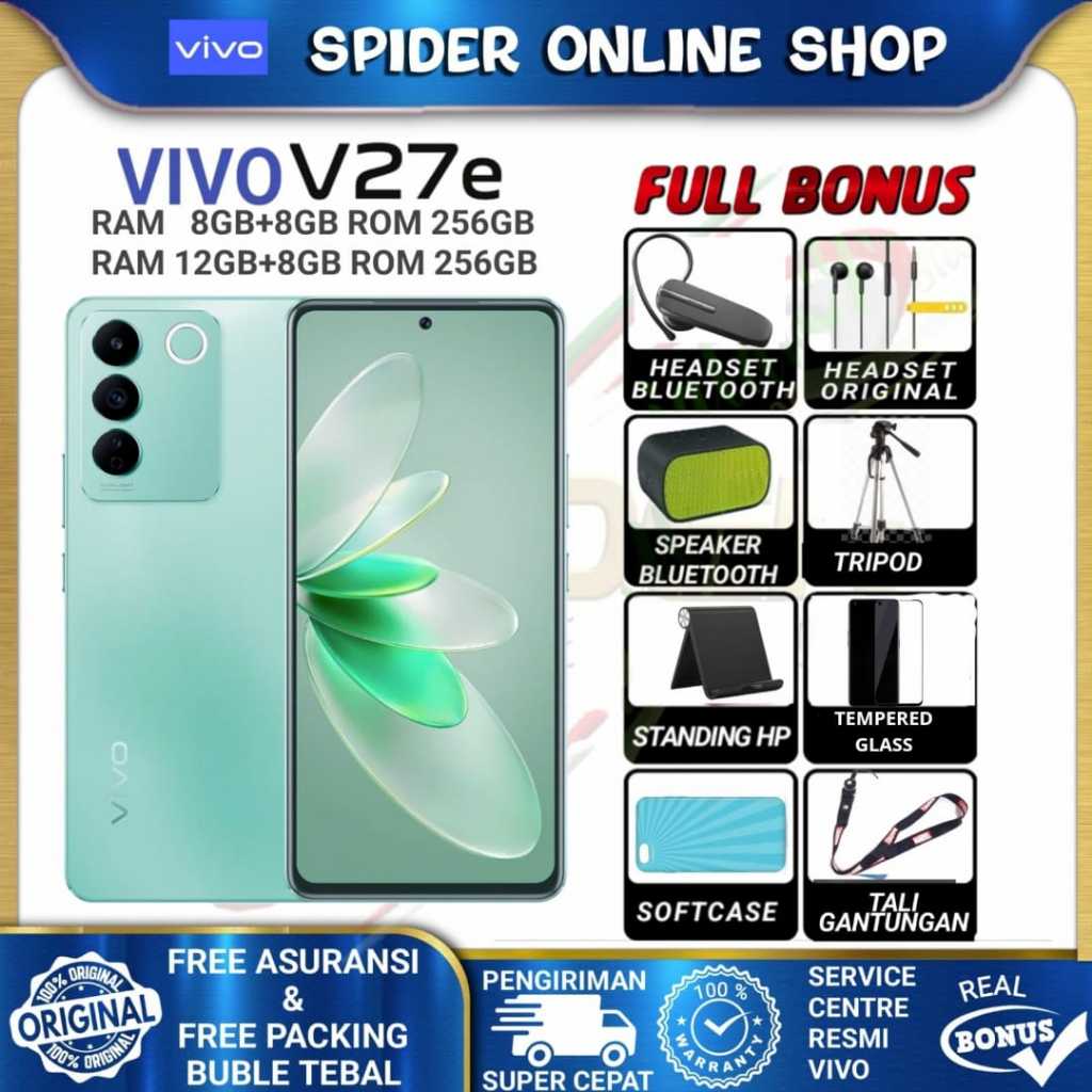 Jual VIVO V27E NFC RAM 8/256GB [ EXTENDED RAM 8GB ] GARANSI RESMI VIVO ...