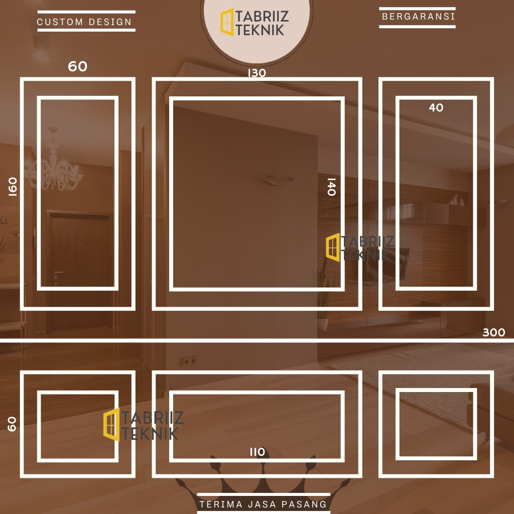 Jual Paket Wall Moulding Tinggi Meter X Lebar Meter Kayu Satu