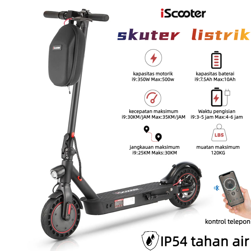 Jual Iscooter Max Skuter Listrik Inchi Electric Lipat Listrik W