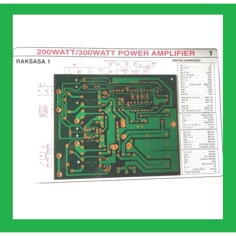 Jual PCB Power amplifier mono Raksasa GB 003 Pertinax | Shopee Indonesia