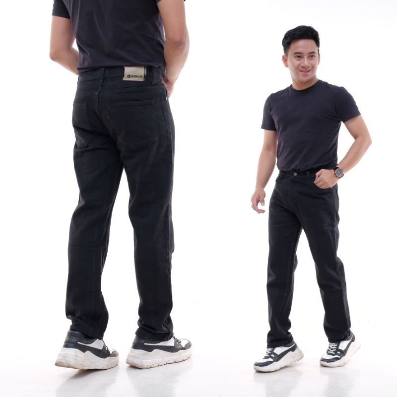 Jual CELANA DENIM JEANS REGULER STANDAR KERJA TERMURAH / CELANA UFC