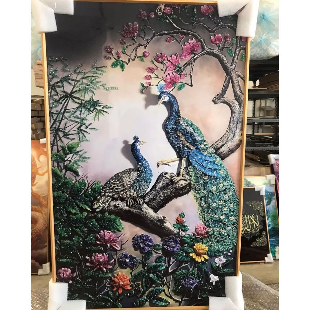 Jual Lukisan Dinding Diamond Crystal Painting 5 D Bentuk Persegi Frame ...