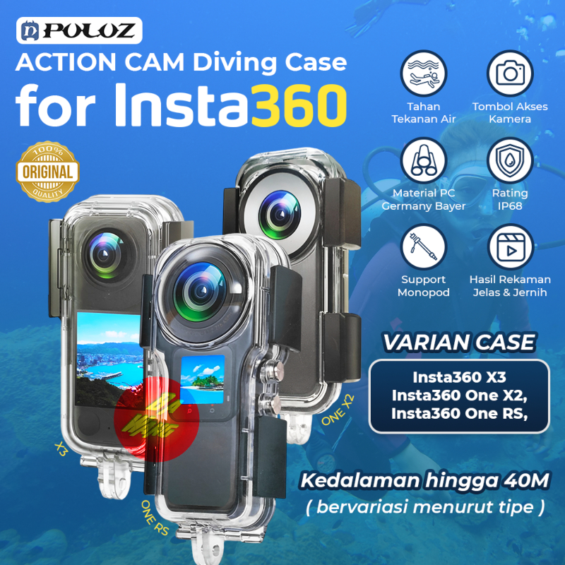 Jual PULUZ Diving Case Cover Transparan Camera Kamera Waterproof ...