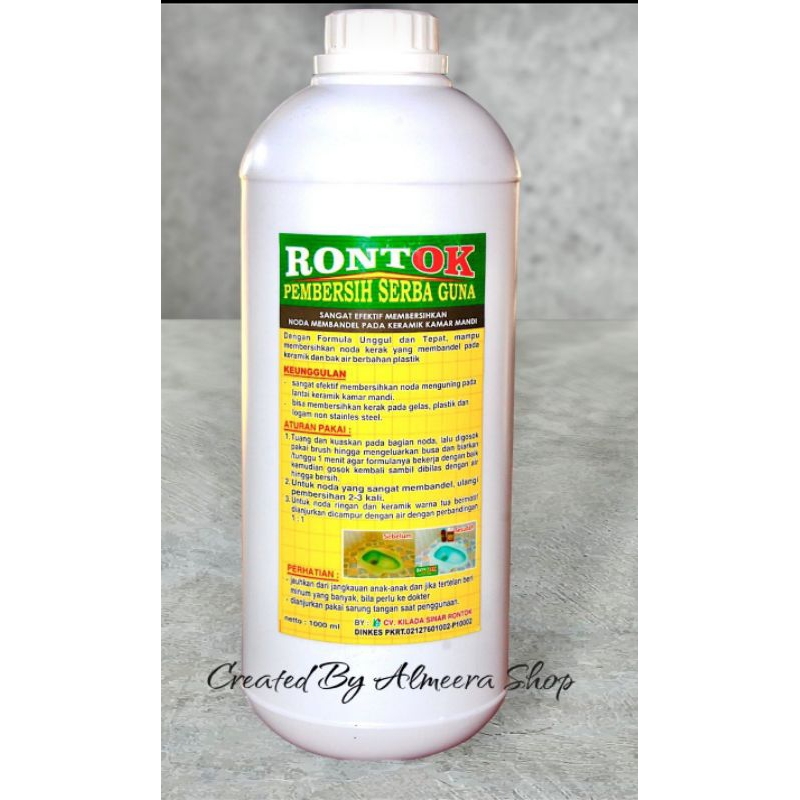 Jual RONTOK 1 LTR pembersih serbaguna | Shopee Indonesia