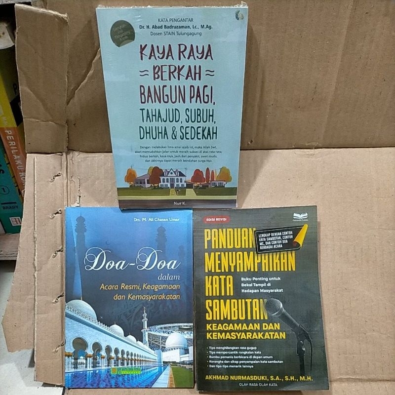 Jual Promo Paket 3 Buku Kaya Raya Berkah Bangun Pagi Tahajud Subuh