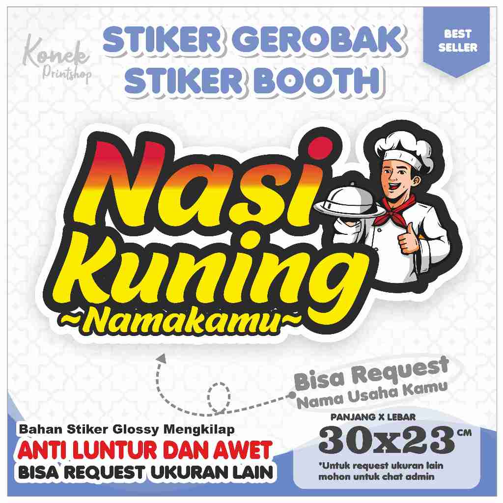 Jual (Bisa Custom Nama Usaha)Stiker Kaca Gerobak Stiker Kaca Booth Mie ...