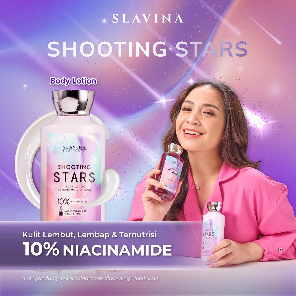 Jual SLAVINA Body Lotion Shooting Stars by Nagita Slavina Mosturizer