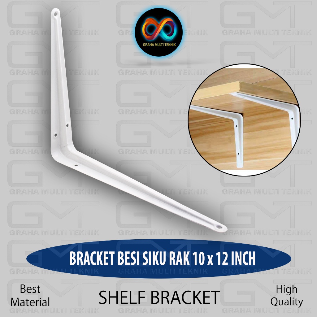 Jual Bracket Ambalan X Inch Rak Besi Siku Penyangga Papan Kayu Besi