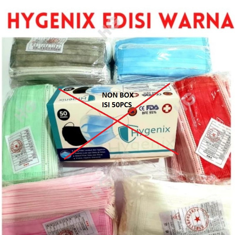 Jual Masker Earloop 3ply Variant NON BOX isi 50pcs Earloop Universal ...