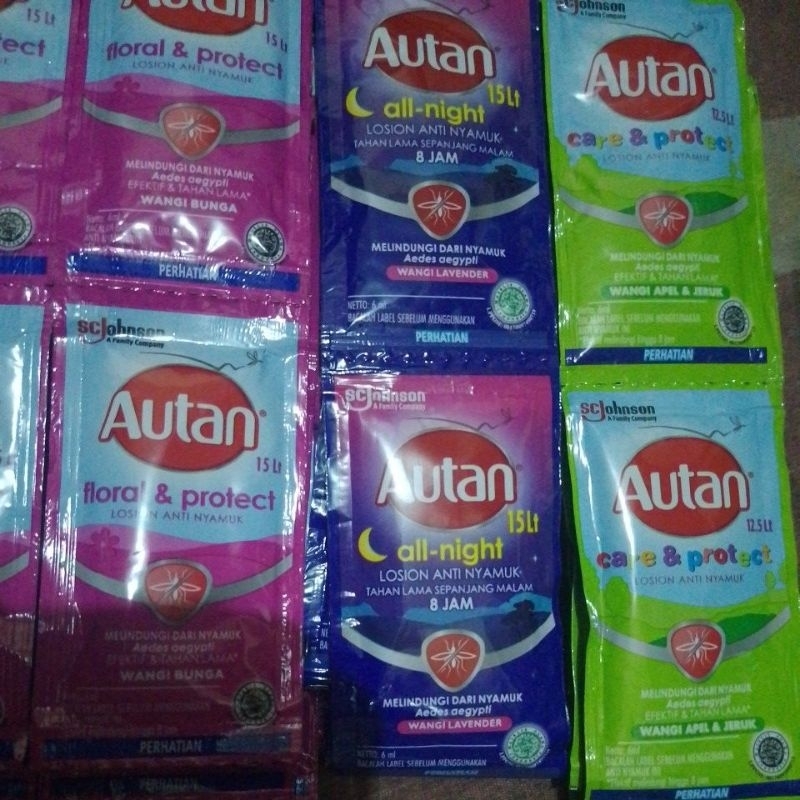 Jual Autan merah, hijau, ungu renceng (12 sachet) | Shopee Indonesia