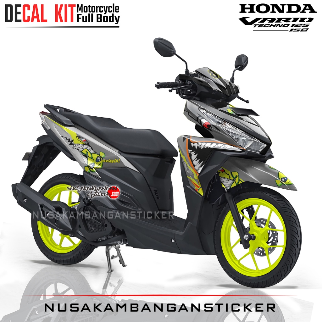 Jual Decal Stiker All New Vario 125-150 Shark viavia Rossi Abu-Abu ...