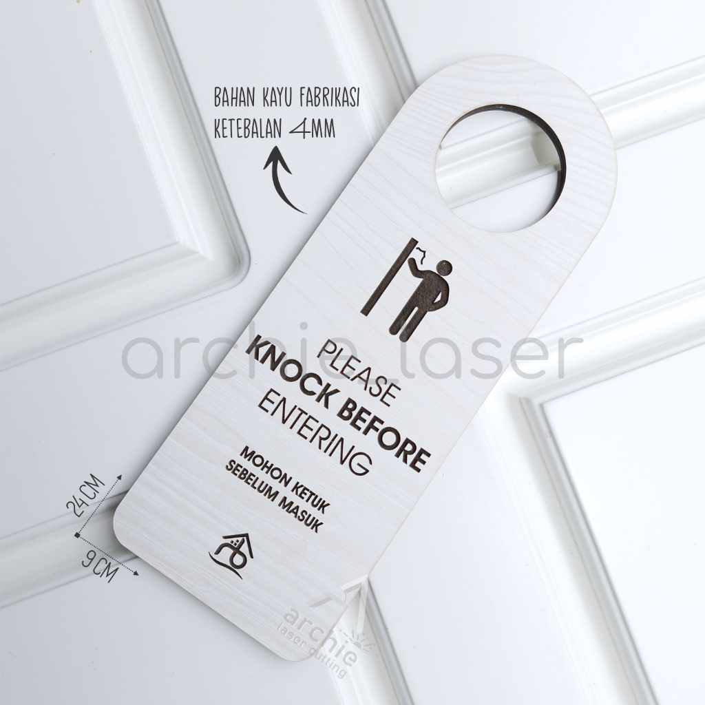 Jual Door Sign / Penanda Pintu / Gantungan Hotel Kost Villa Guesthouse ...