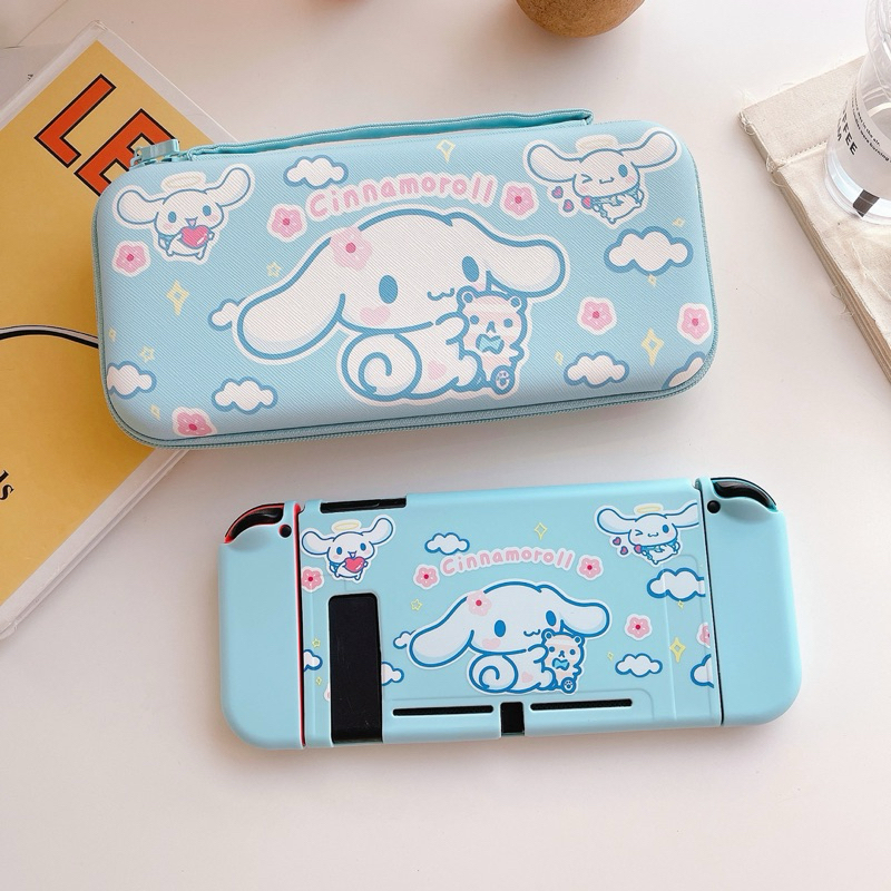 Jual Blue Cinnamon Roll Softcse Aksesoris Pouch Casing Nintendo Switch