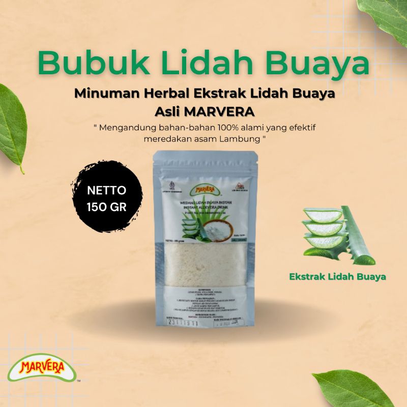 Jual Lidah Buaya Aloevera Aloe vera Serbuk Bubuk Instan Herbal Alami