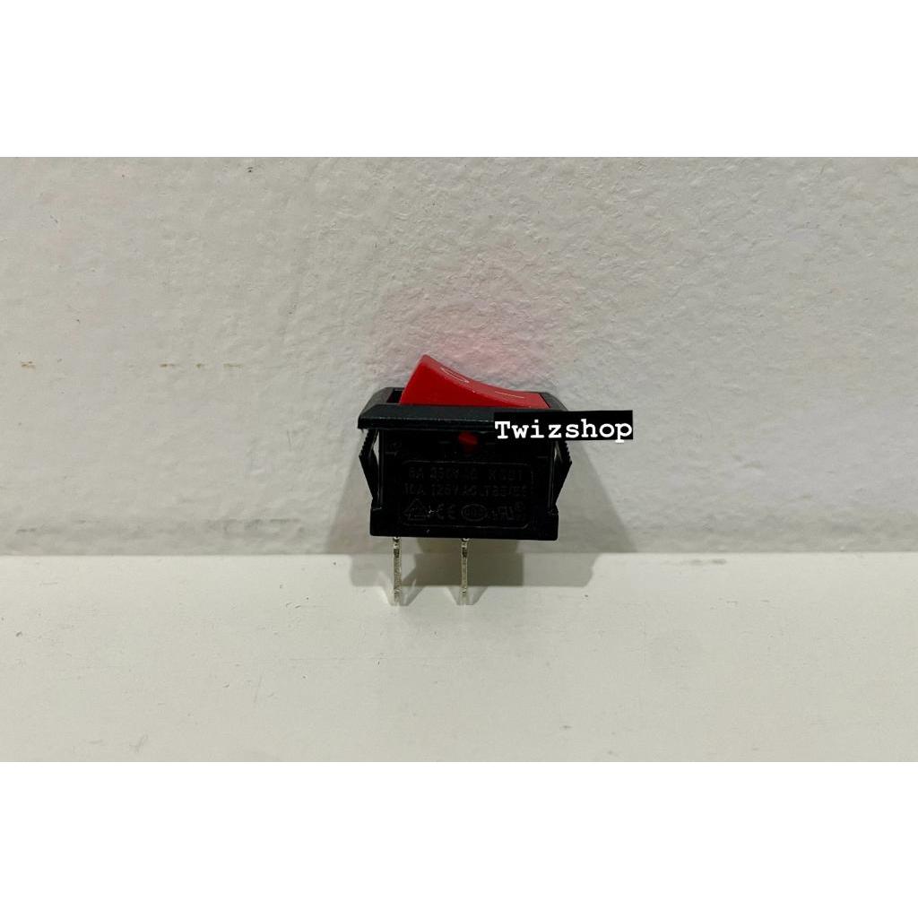 Jual Saklar Switch 2 Pin On Off 21x15mm / Rocker Switch 2 Pin On-Off ...
