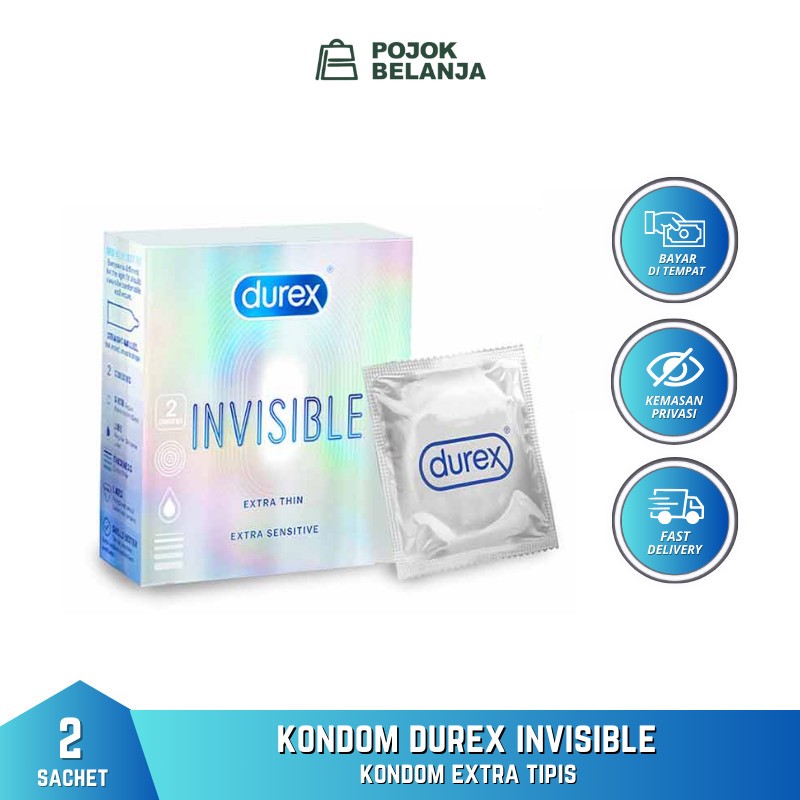 Jual DUREX INVISIBLE EXTRA THIN 1 BOX @ 2 PCS | Shopee Indonesia