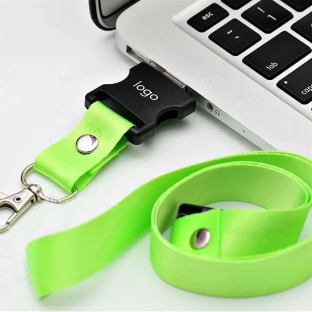 Jual Flashdisk Tali Lanyard Custom USB 2.0 Sablon Flashdisk ID Card ...