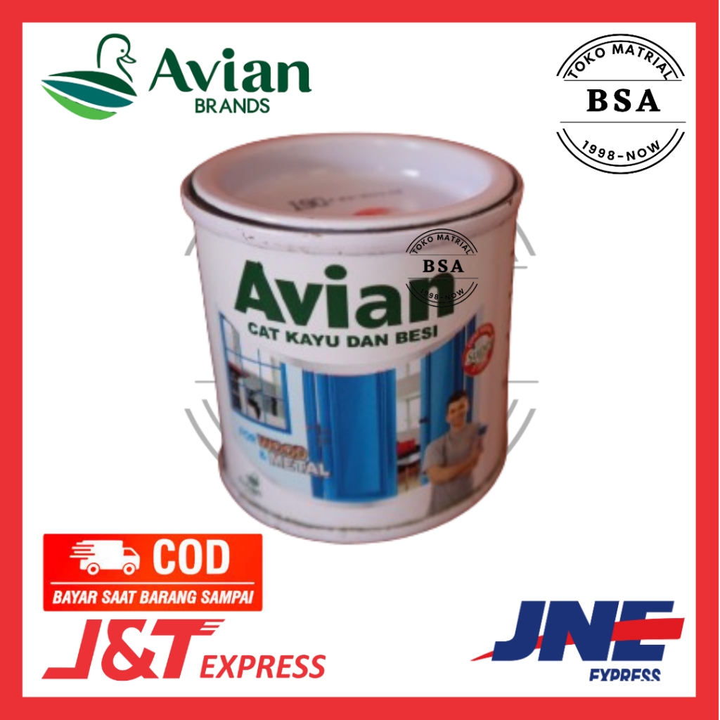 Jual CAT AVIAN KAYU BESI 100 CC / CAT MINYAK KECIL BESI KAYU TEMBOK PVC ...