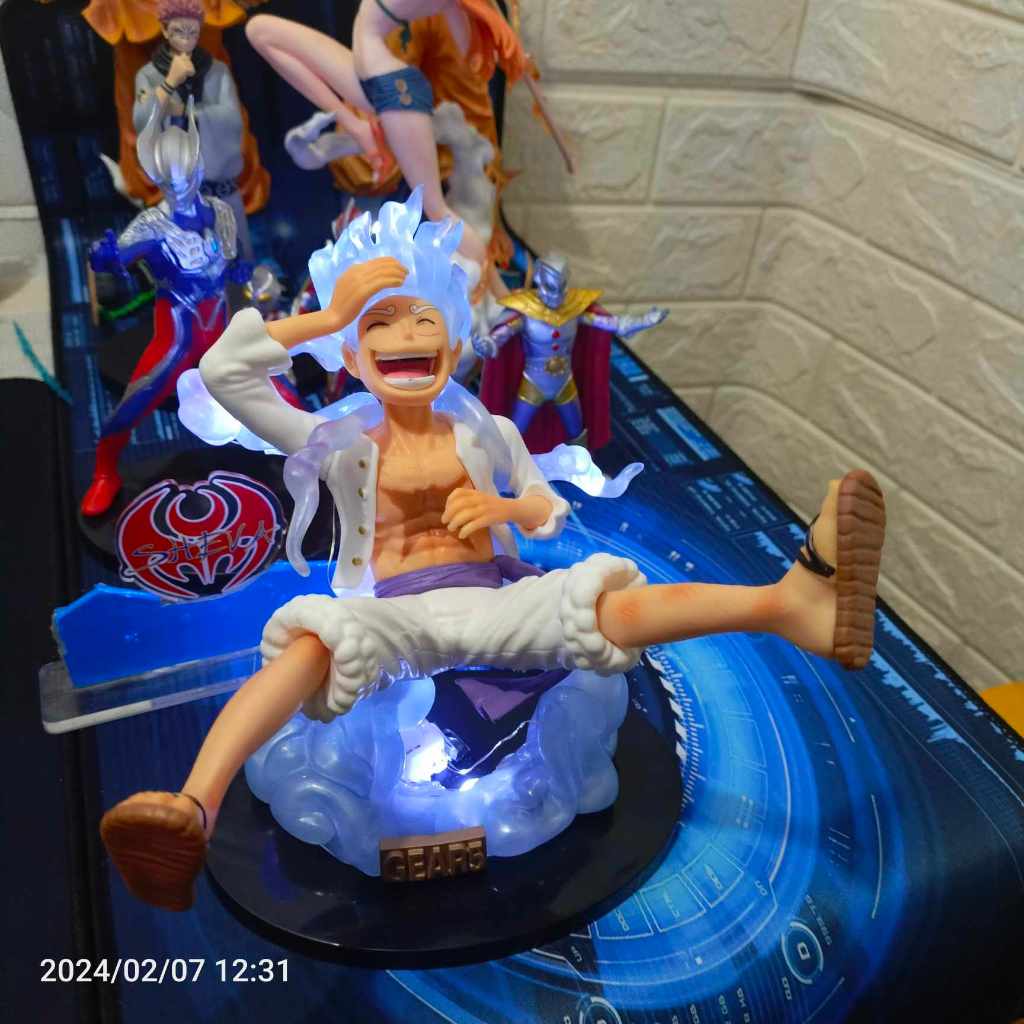 Jual Figure Monkey D Luffy Gear 5 Wano Figure One Piece 19cm | Shopee ...