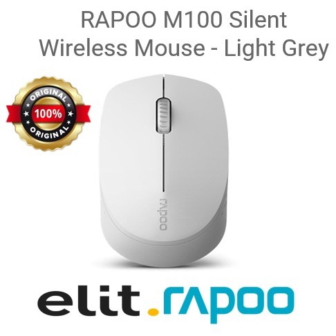 Jual RAPOO M100 Silent Multi Mode Wireless Mouse - Light Grey | Shopee ...