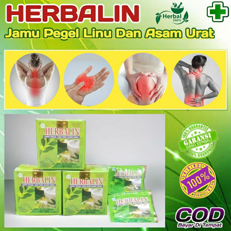 Jual Herbalin Obat Herbal Asam Urat Rematik Pegel Linu Kesemutan Sakit Badan Sakit Pinggang