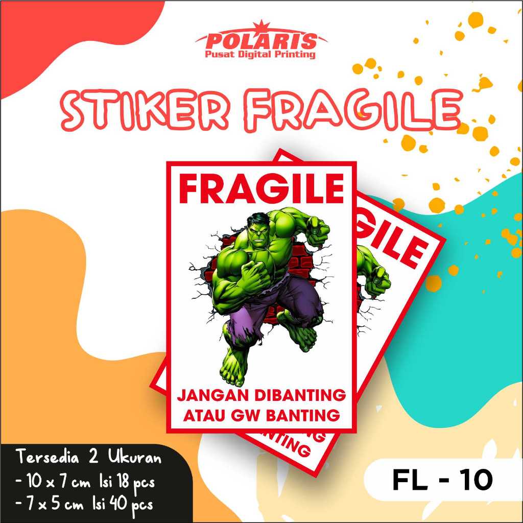 Jual Stiker Fragile / Cute Stiker Fragile / Stiker Fragile Meme High ...