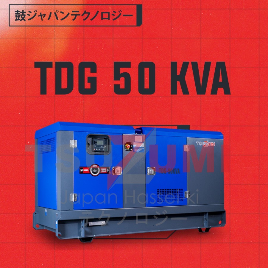 Jual Genset 50 Kva 3 Phase 40000 Watt Tdg 50 Kva Silent 40000 Watt Tsuzumi Japan Technology 3120