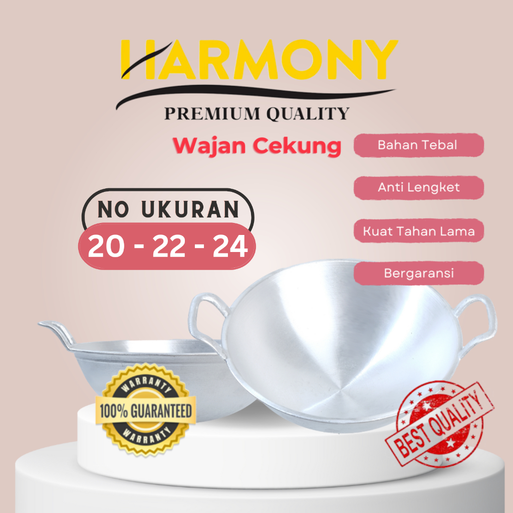 Jual Harmony Wajan Cekung Anti Lengket Dengan Ukuran No Solusi