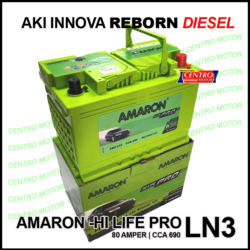 Jual AMARON LN3.AKI INNOVA REBORN DIESEL.Aki berkualitas tinggi dengan ...