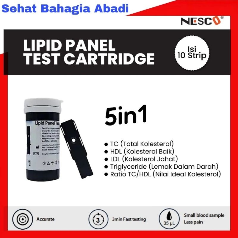 Jual Lipid Panel Test Cartridge / Strip Lipid Panel Nesco | Shopee ...