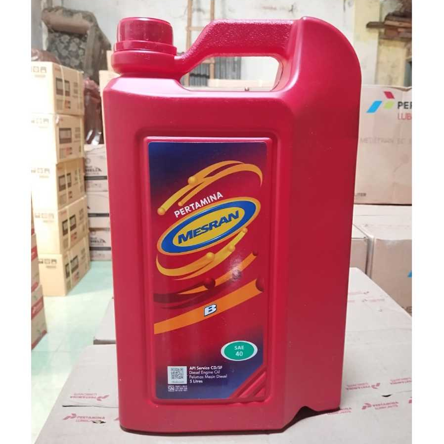 Jual Oli Pertamina Mesran B40 SAE40 5 LITER GALON | Shopee Indonesia