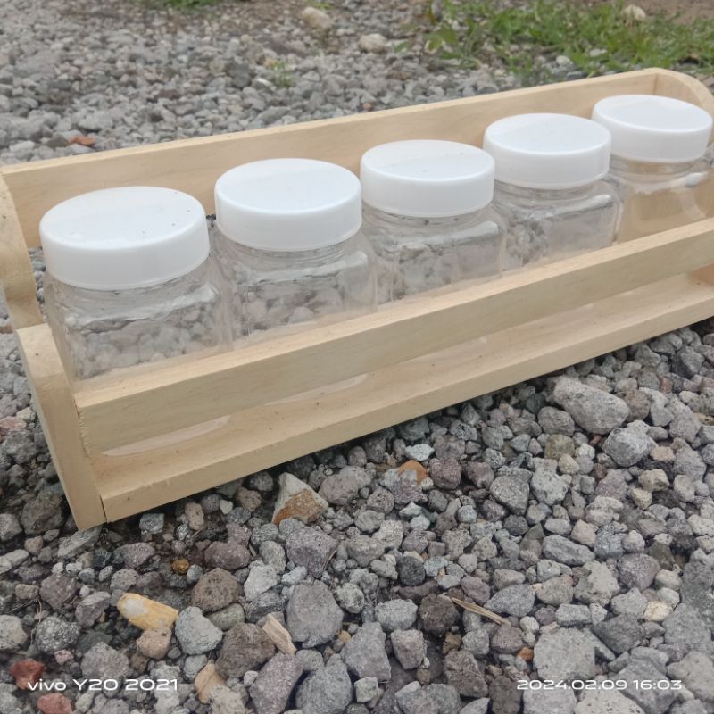Jual Rak bumbu kayu/ rak jajan/ rak aneka botol | Shopee Indonesia