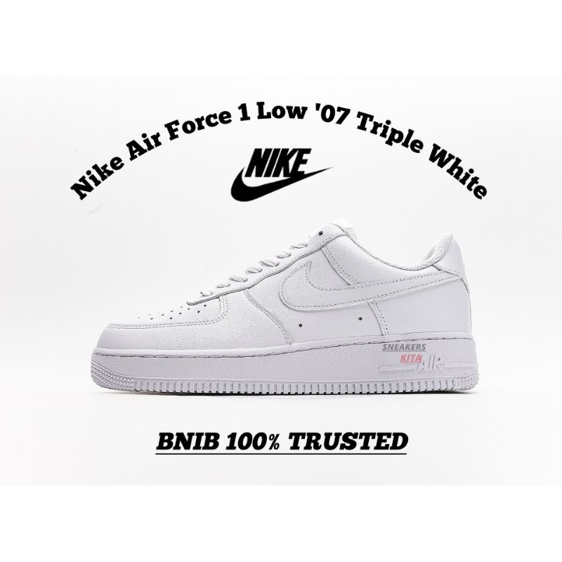 Jual Unisex Sepatu Nike Air Force 1 Triple White 315122 111 Bnib 100 Authentic Shopee Indonesia 0203