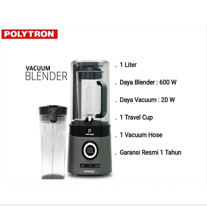 Jual POLYTRON VACUUM BLENDER 1L PVB 112G Shopee Indonesia