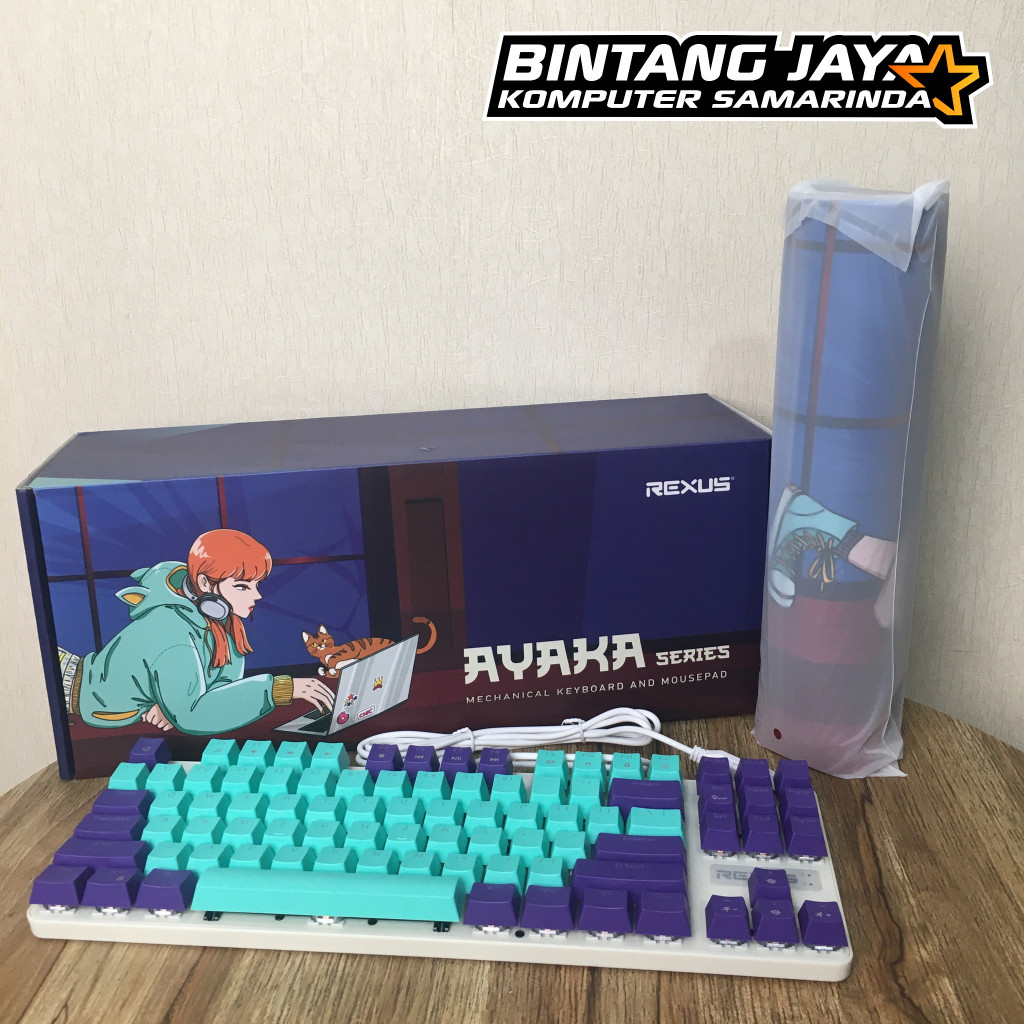 Jual Keyboard Mechanical + Mousepad Rexus AYAKA TKL RX-KG4 Kutsurogu ...