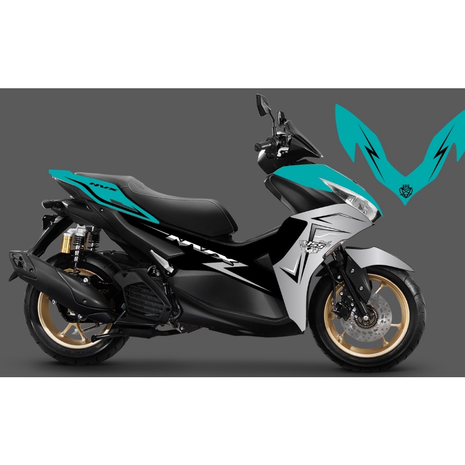 Jual STRIPING STICKER ALL NEW AEROX CONNECTED 155 NVX TRANSPARAN SENJA ...