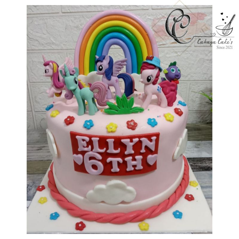 Jual Kue Ulang Tahun Kuda Poni / Little Pony Cake / Kue Ultah Custom