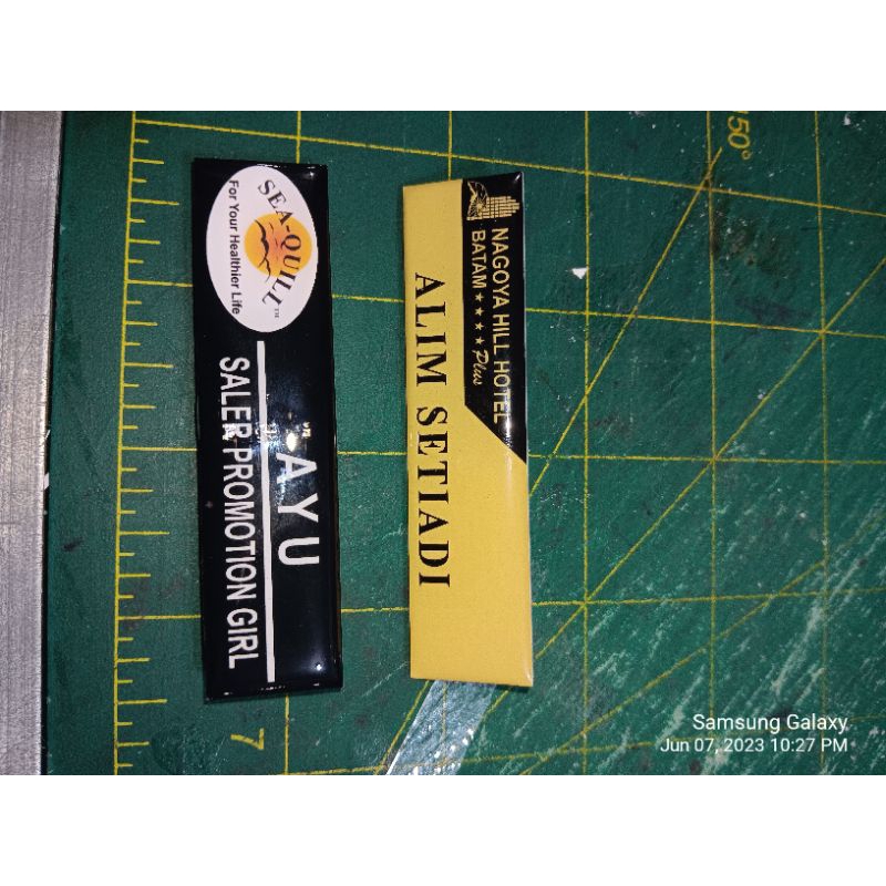 Jual Name Tag Resin (BATAM) | Shopee Indonesia