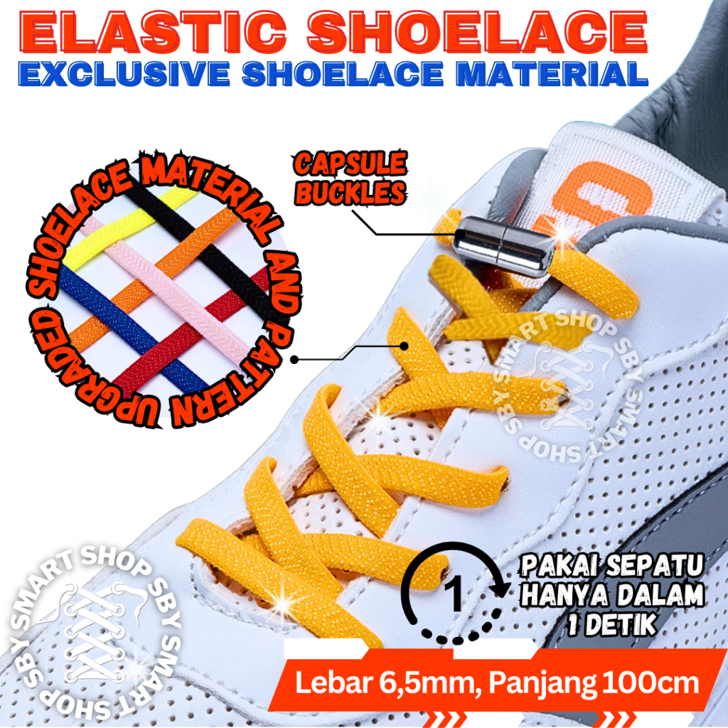 Picture of Jual (AS) EXCLUSIVE Elastic Shoelace With Capsule Buckles and Upgraded ...