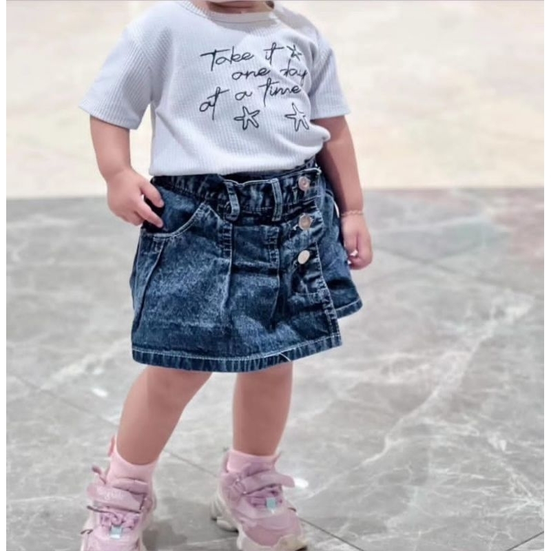 Jual Rok Jeans Anak Perempuan - Rok Anak Denim - Rok Anak Perempuan ...